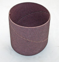 Abrasive bands, Sanding Spiraband, 3" X 3", 80-Grit, Metalite, Norzon 41731 MAIN