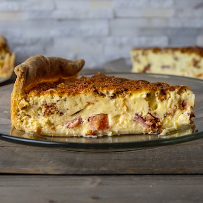 Bacon, Ham & Emmental Cheese Quiche MAIN