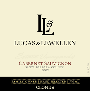 Lucas & Lewellen 2009 Cabernet Sauvignon,<br> Clone 6 THUMBNAIL