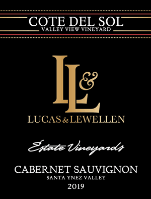 Santa Barbara Cabernet Sauvignon front label - Lucas & Lewellen Vineyards MAIN