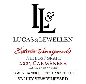 Front label Lucas & Lewellen Carmenere THUMBNAIL