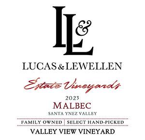 Lucas & Lewellen Santa Barbara County Malbec front label MAIN