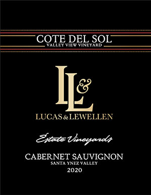Santa Barbara Cabernet Sauvignon front label - Lucas & Lewellen Vineyards THUMBNAIL