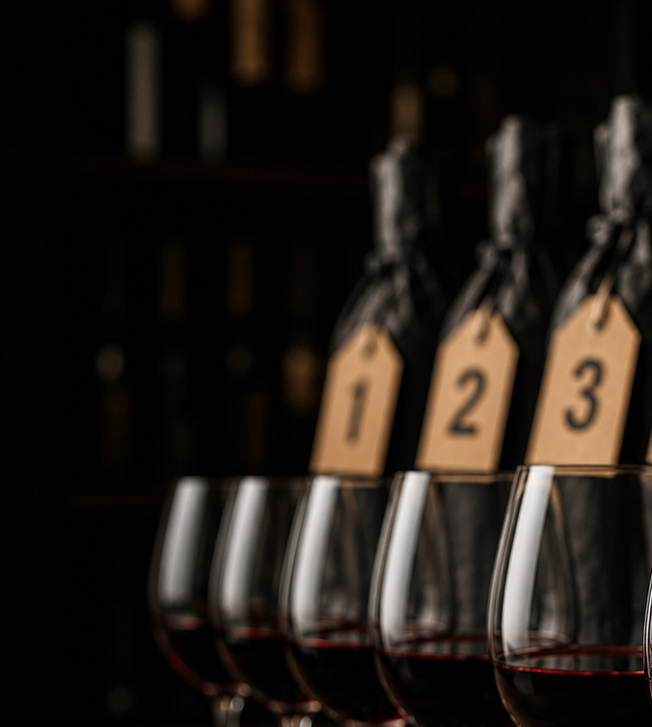 Graphic of 3 bottles Lucas & Lewellen wines tasted blindly THUMBNAIL