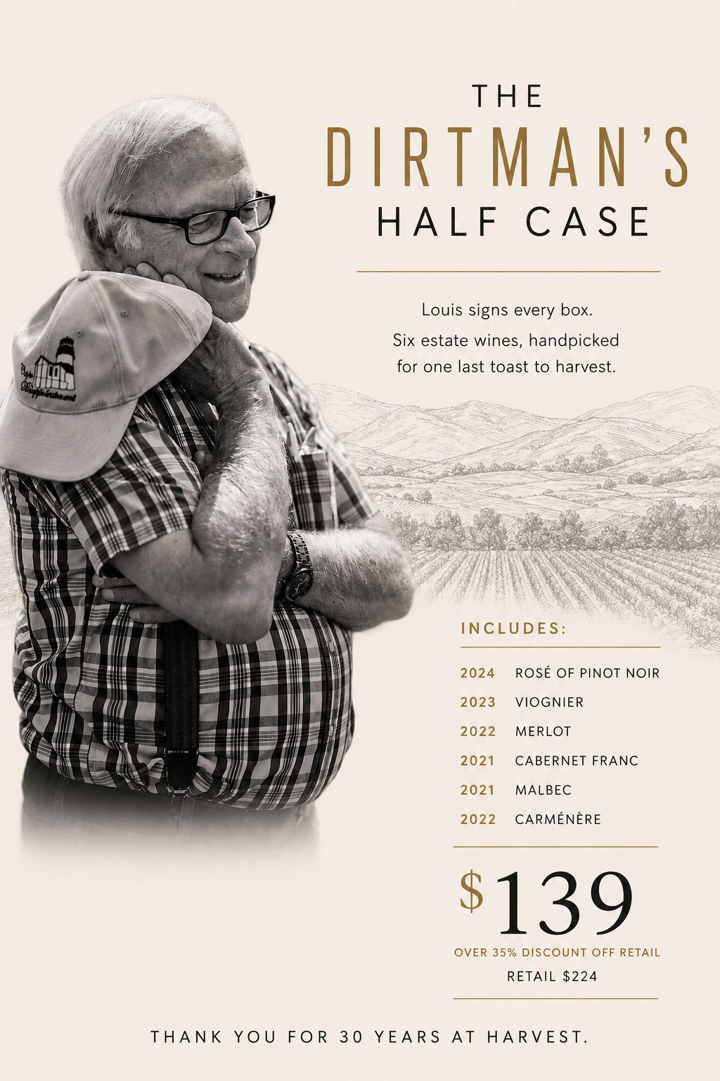 Poster of Louis Lucas smiling Dirtman's Half Case THUMBNAIL