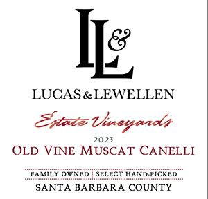 Santa Barbara Old Vine Moscato - Lucas & Lewellen front label THUMBNAIL
