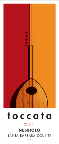 Santa Barbara Nebbiolo front label - Toccata THUMBNAIL