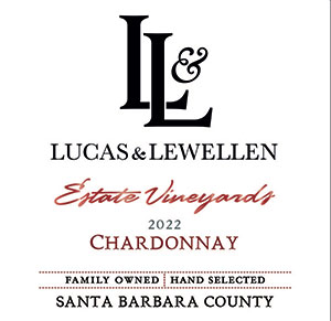 Lucas & Lewellen Chardonnay - Santa Barbara County front label THUMBNAIL