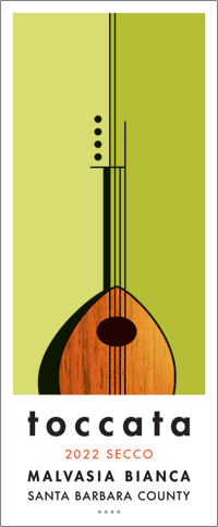 Toccata Malvasia Bianca front label - Santa Barbara County THUMBNAIL