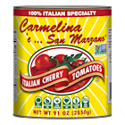 Carmelina 'e...San Marzano® Italian Cherry Tomatoes (Pomodorini) in Puree SWATCH