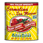 Carmelina 'e...San Marzano® Italian Cherry Tomatoes (Pomodorini) in Puree SWATCH