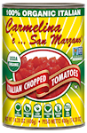 Carmelina 'e...San Marzano® Organic Italian Chopped Tomatoes in Puree SWATCH