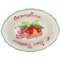 Small Scalloped Oval Bowl SWATCH