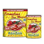 Carmelina 'e...San Marzano® Italian Cherry Tomatoes (Pomodorini) in Puree SWATCH