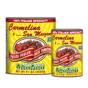 Carmelina 'e...San Marzano® Italian Petite Peeled Date Tomatoes in Puree MAIN