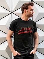 Let's Get Sauce-y T-Shirt (Black) SWATCH