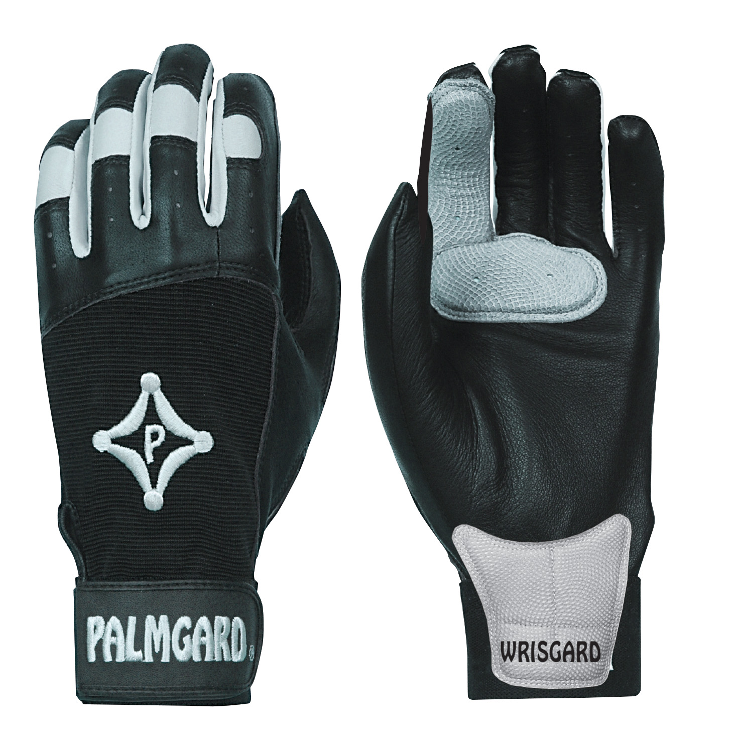 Palmgard STS Adult Batting Glove - Small, Black/Grey