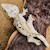 Brindle Super Dalmatian Crested Gecko on Drift Wood SWATCH