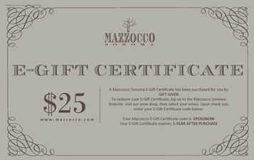 Mazzocco E-Gift Certifcate MAIN