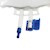 Blue Tamper Resistant Add-Port Cap SWATCH