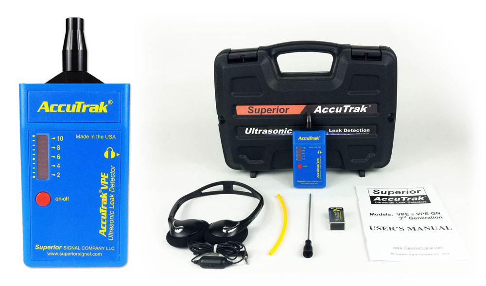Superior AccuTrak® VPE Ultrasonic Leak Detector--Standard Kit MAIN