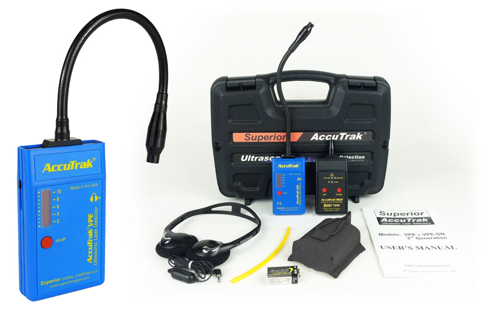 AccuTrak® VPE-GN Ultrasonic Leak Detector--Plus Kit with GooseNeck Probe