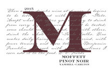2017 Moffett Pinot Noir - Yamhill Carlton, Monk's Gate Vineyard MAIN