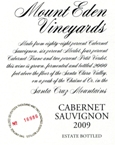 2009 Mount Eden Estate Bottled Cabernet Sauvignon, Santa Cruz Mountains THUMBNAIL