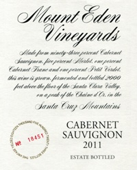 2011 Mount Eden Estate Bottled Cabernet Sauvignon MAIN
