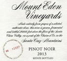 2013 Mount Eden Estate Bottled Pinot Noir, Santa Cruz Mountains THUMBNAIL
