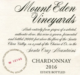 2016 Mount Eden Estate Bottled Chardonnay MAIN