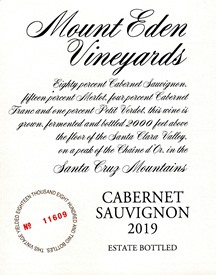 2019 Mount Eden Estate Bottled Cabernet Sauvignon MAIN