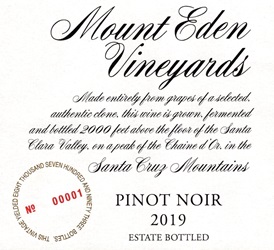 2019 Mount Eden Estate Bottled Pinot Noir, Santa Cruz Mountains MAIN