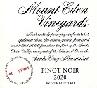 2020 Mount Eden Estate Bottled Pinot Noir, Santa Cruz Mountains THUMBNAIL