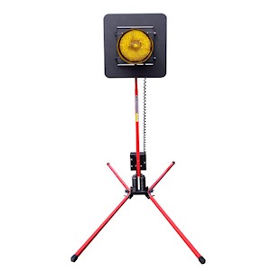 Beacon, Flagtree, 12in Amber Lens, 27 LED Bulb, 12V, 5AH Battery, Complete w/Little Buster LARGE
