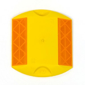 Raised Pavement Marker, 3M, AR, 3.5in x 4in, Yellow, 2-Way LARGE