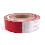 Conspicuity Tape, 2in, Red & White, 3M, per Linear Foot THUMBNAIL