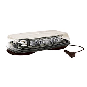 Mini Bar, Title 13, Reflex, LED, Clear/Amber, Vacuum Magnet, ECCO, 5597CA-VM LARGE