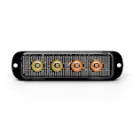 Light Module, Surface Mount, LED, Dual Color, North American Signal, Amber/Clear, LED4500-AC THUMBNAIL