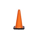 Cone, Black Base, 18in, 3 lb, Orange THUMBNAIL