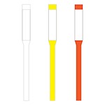 Econoflex II, Tube Only, 36"x2.25", Flat Top, 1 Sided 3" HIP Strip THUMBNAIL