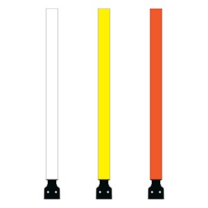 Channelflex II Post Only with UR Insert, 2.25in x 36in, Round LARGE