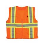 Safety Vest, Class 3, 7138C-3, Orange THUMBNAIL