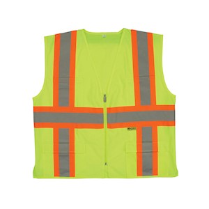 Safety Vest, Class 2, 7048C-2, Lime LARGE