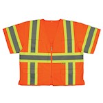 Safety Vest, Class 3, w/Sleeves, 7138C-3, Orange THUMBNAIL
