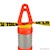 Delineator, Diamond Top, Orange, 42in, 4.5in Bottom, 2-4in White HI Bands SWATCH
