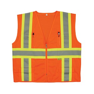 Safety Vest, Class 2, Mesh, M7038C-2, Orange – Myers and Sons Hi-Way ...