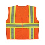 Safety Vest, Class 2, Mesh, M7038C-2, Orange THUMBNAIL