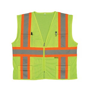 Safety Vest, Class 2, Mesh, M7048C-2, Lime LARGE
