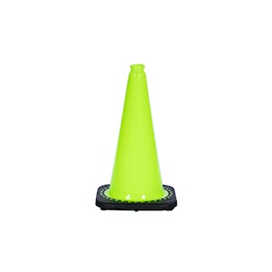 Cone, Black Base, 18in, Lime LARGE